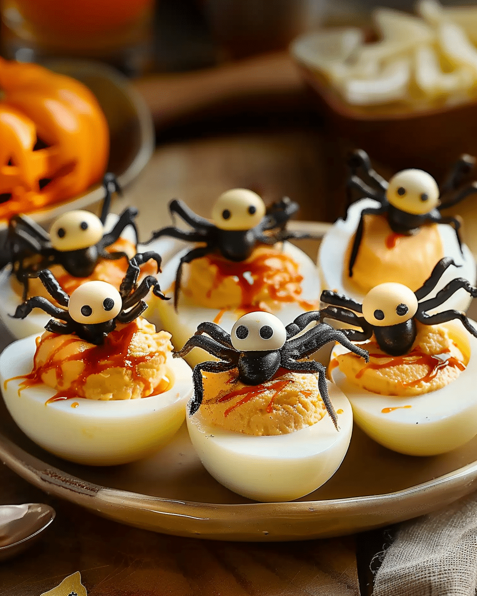 Spooktacular Spider Deviled Eggs Recipe for Halloween Fun