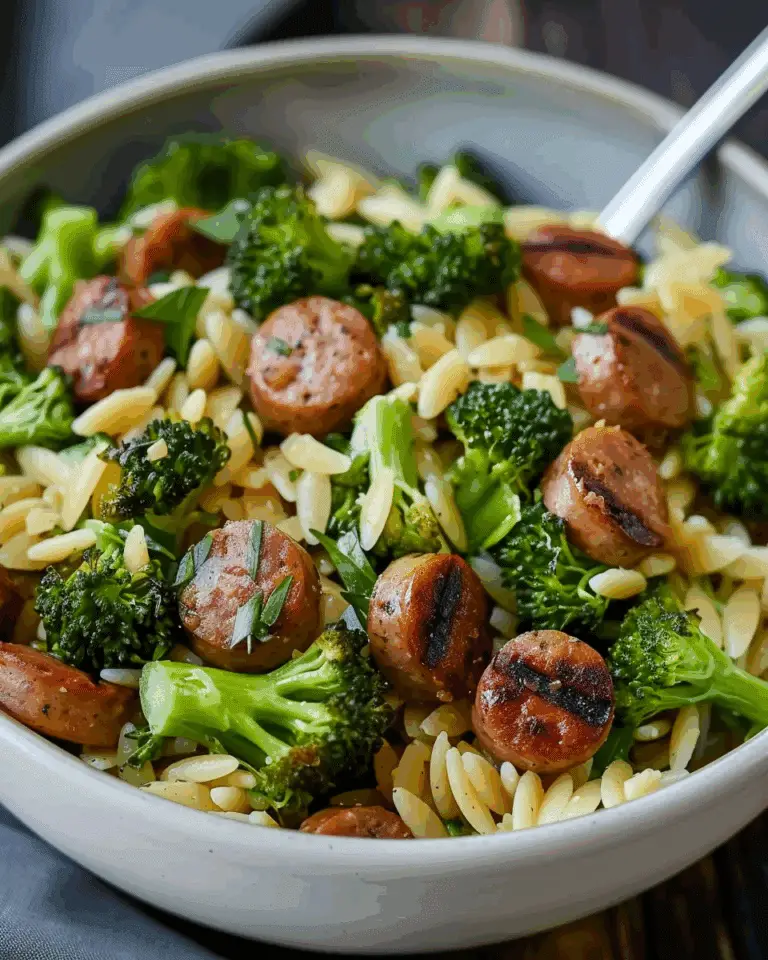 Chicken Sausage and Broccoli Orzo: A Comforting Weeknight Dish