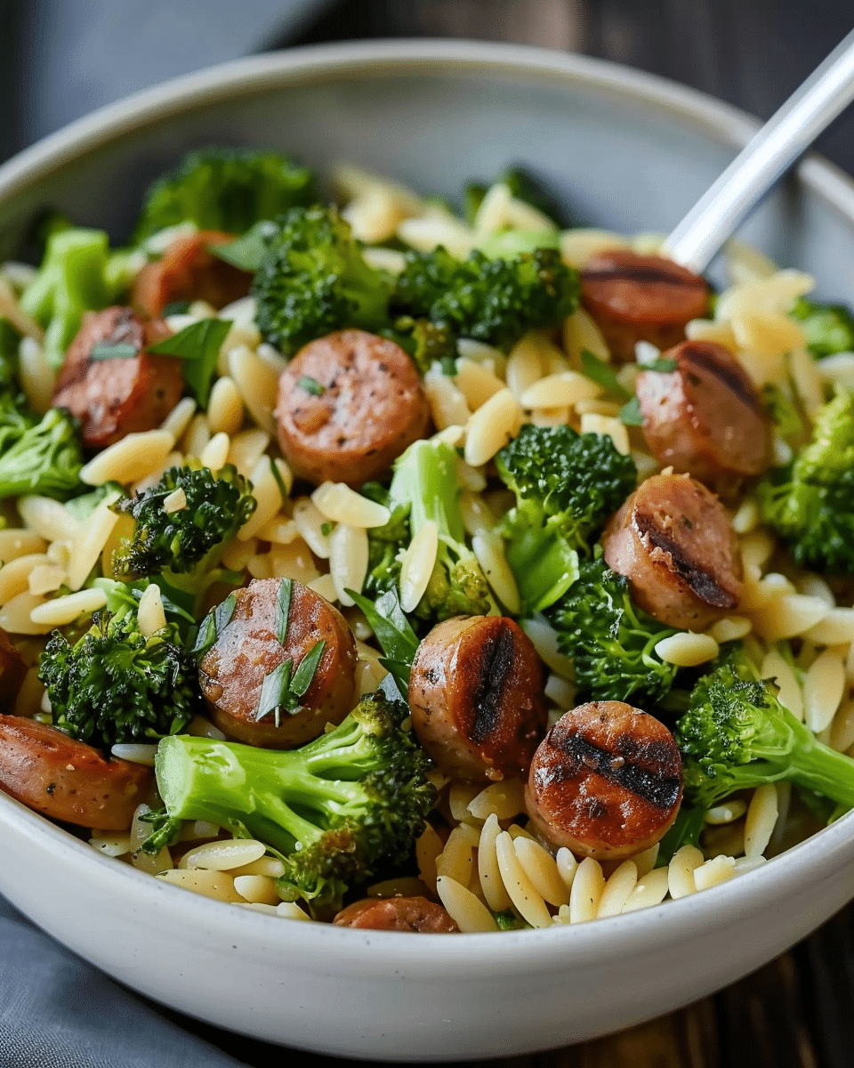 Chicken Sausage and Broccoli Orzo: A Comforting Weeknight Dish