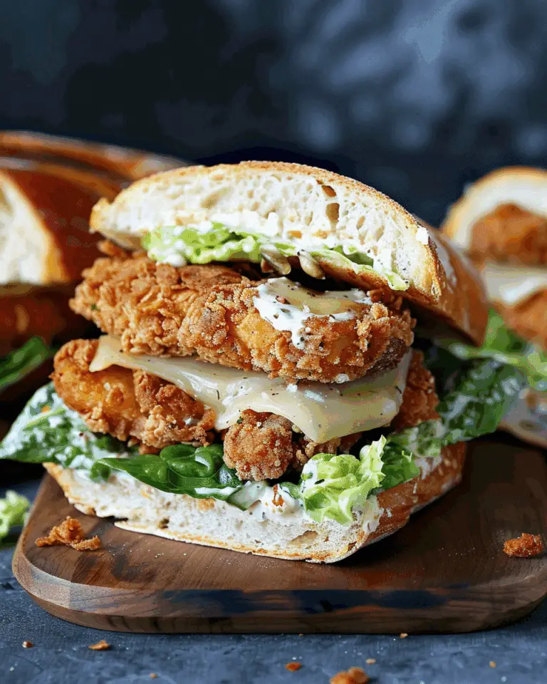 Crispy Chicken Caesar Sandwich