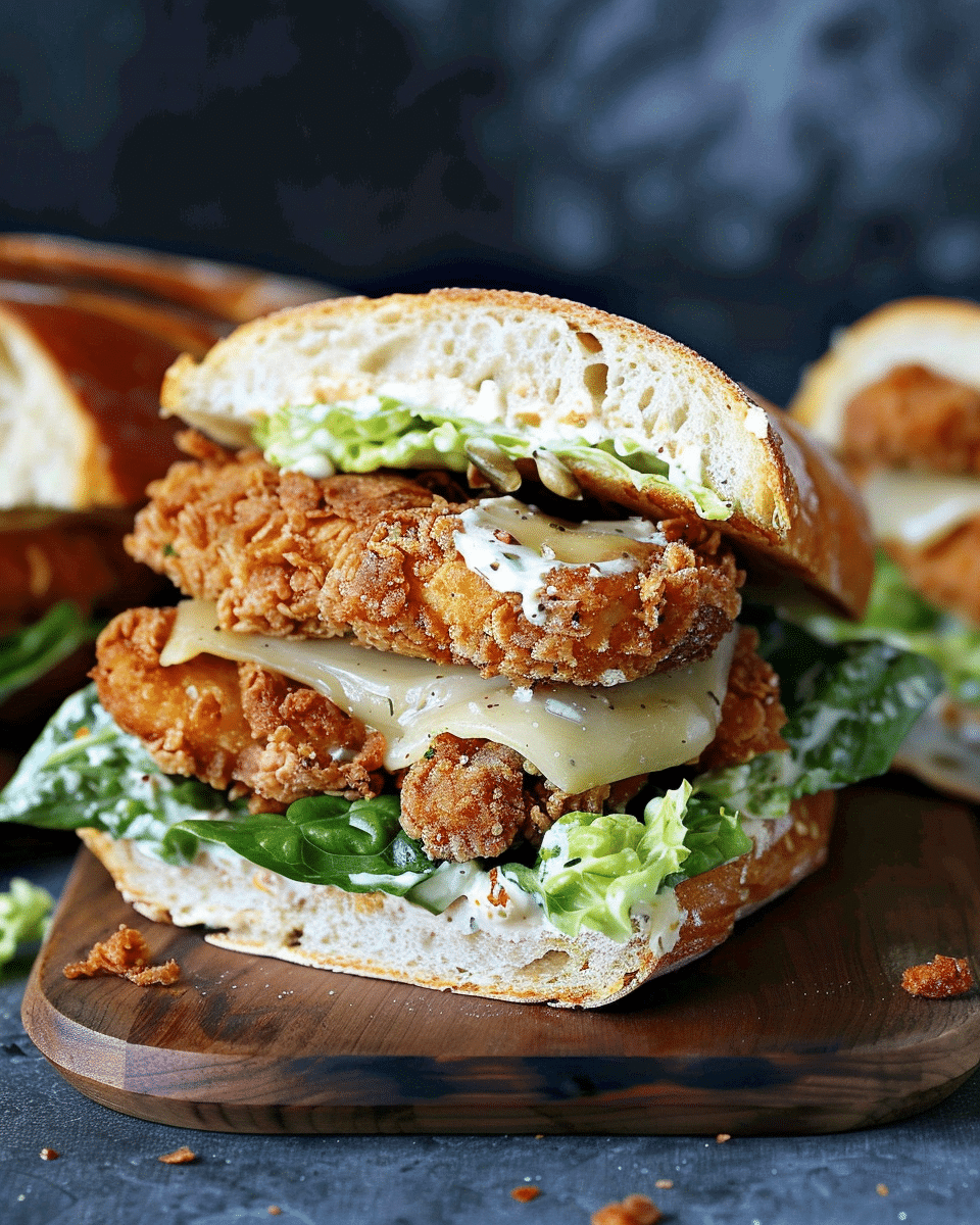 Crispy Chicken Caesar Sandwich