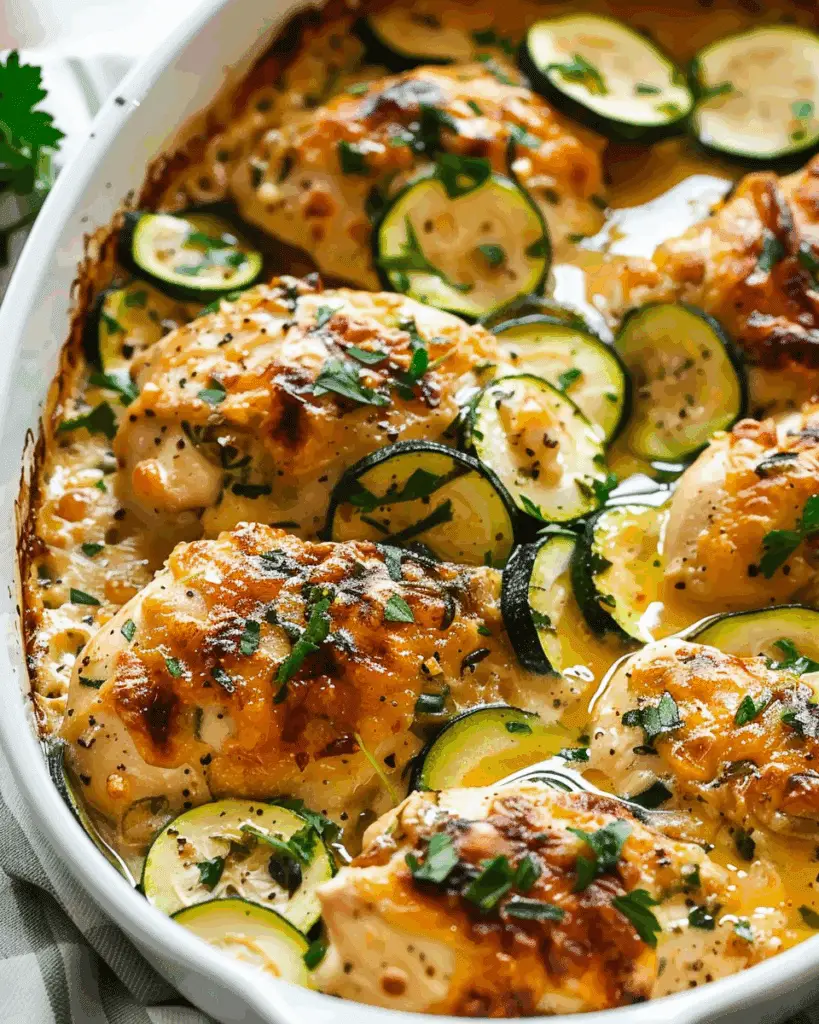 Baked Chicken and Zucchini Recipe – Easy One Pan Dinner