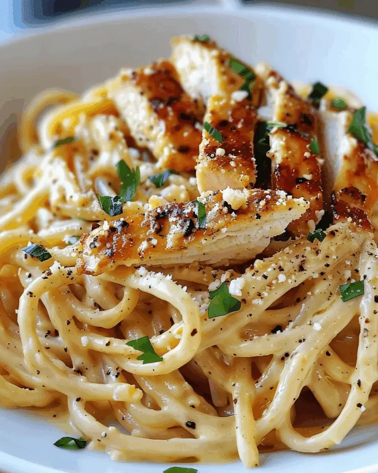 Creamy Cajun Chicken Linguine with Garlic Parmesan Sauce