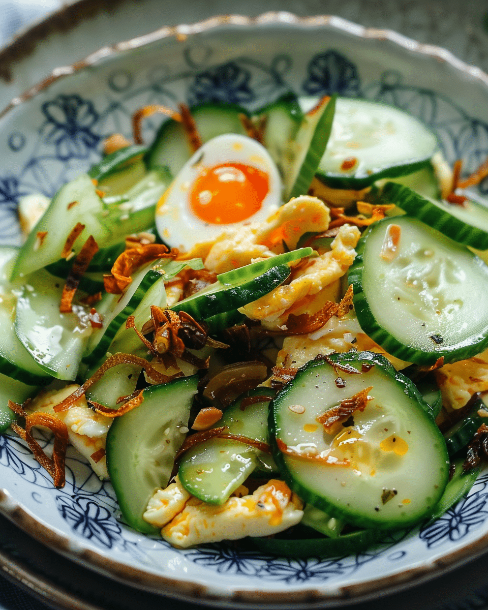 Cucumber and Egg Stir Fry