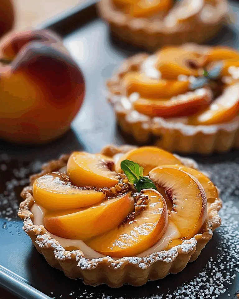 Fresh Peach Tartlets