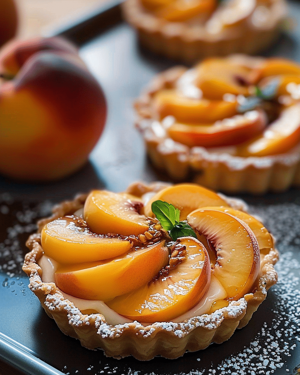 Fresh Peach Tartlets