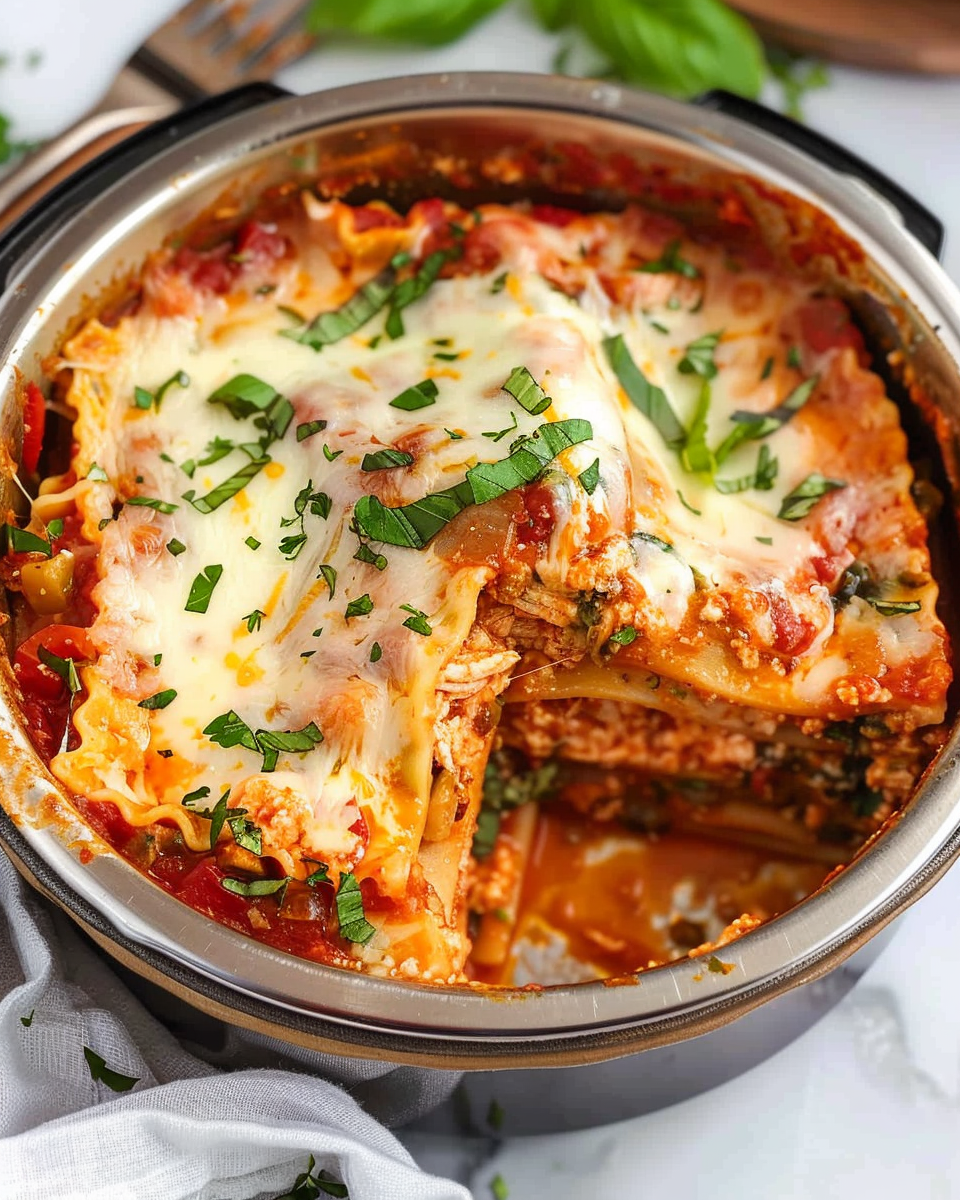 Instant Pot Turkey Vegetable Lasagna