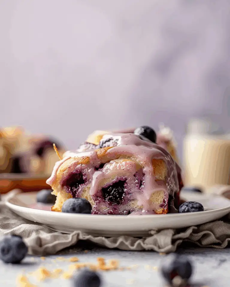 My Hubby’s Fave Blueberry Pie Cinnamon Rolls