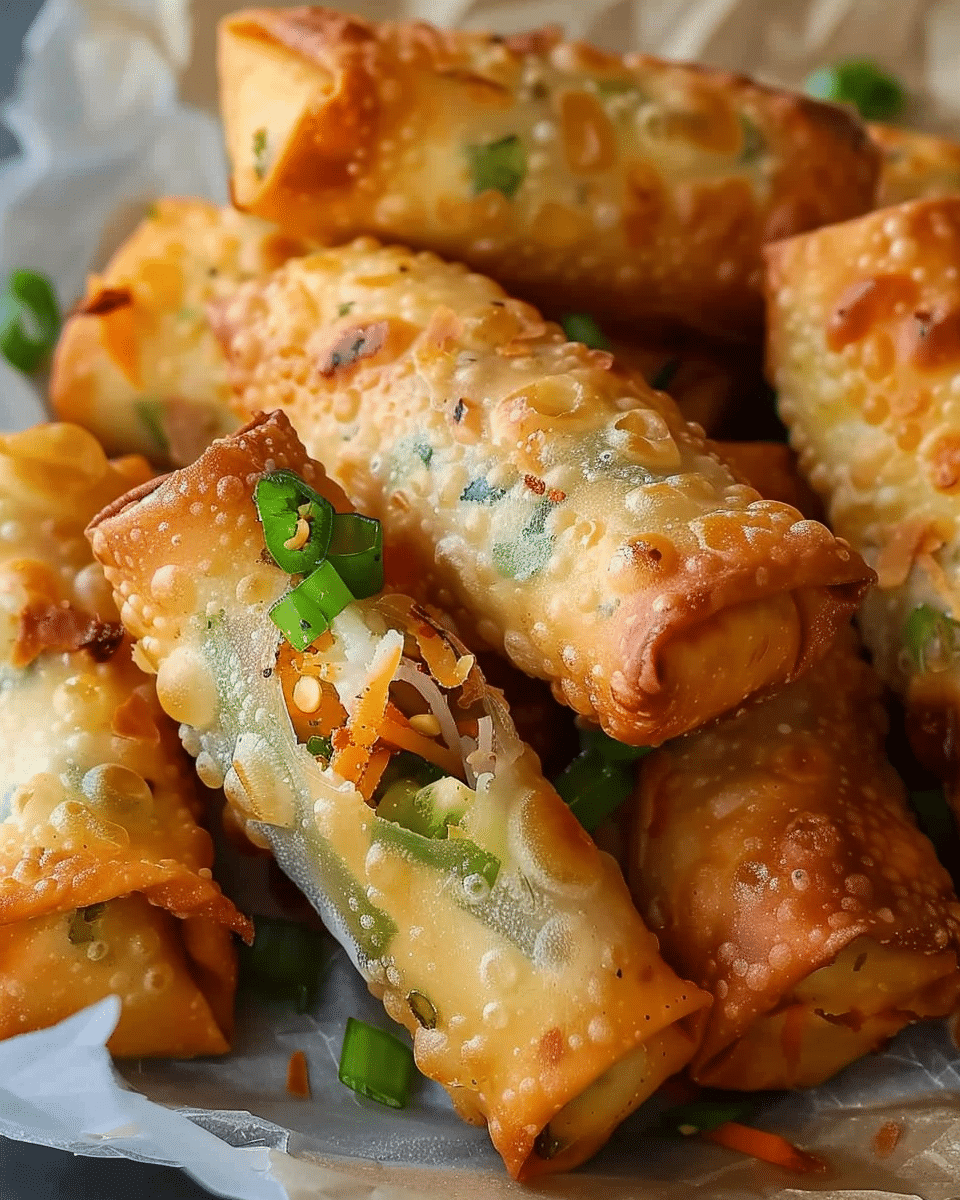 Spicy Jalapeño Popper Egg Rolls