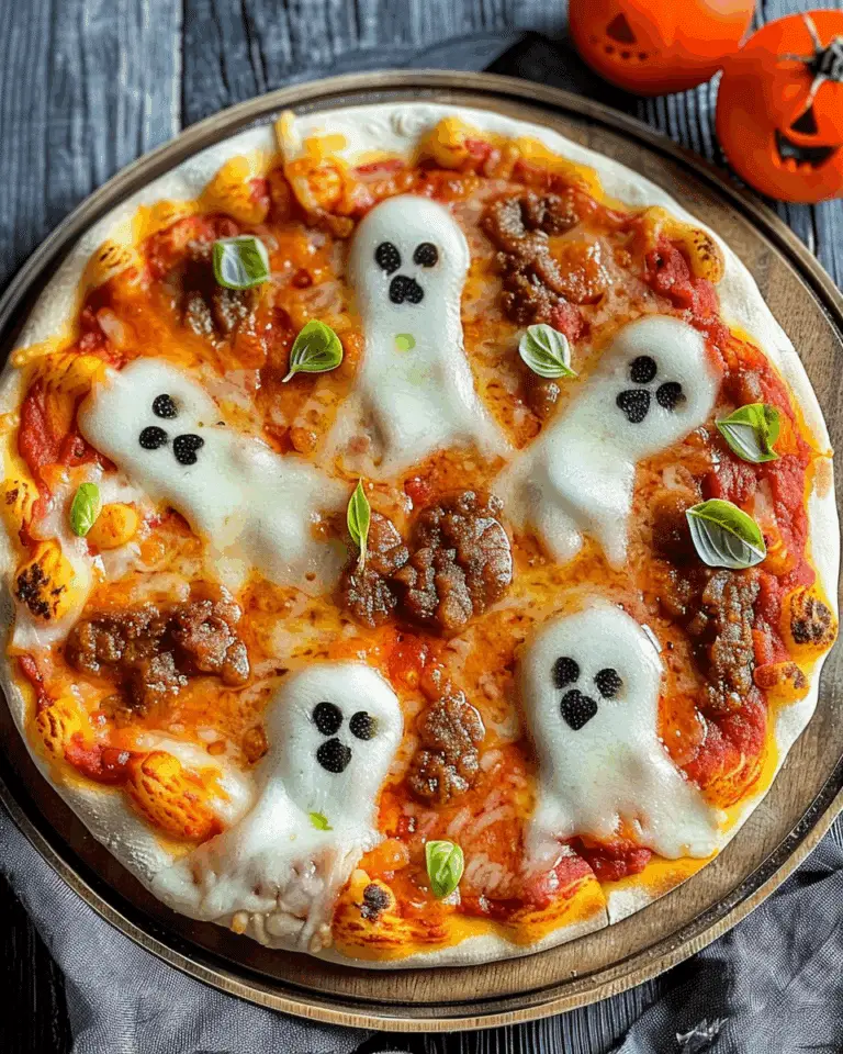 Spooky Vegan Ghost Pizza: A Hauntingly Delicious Treat