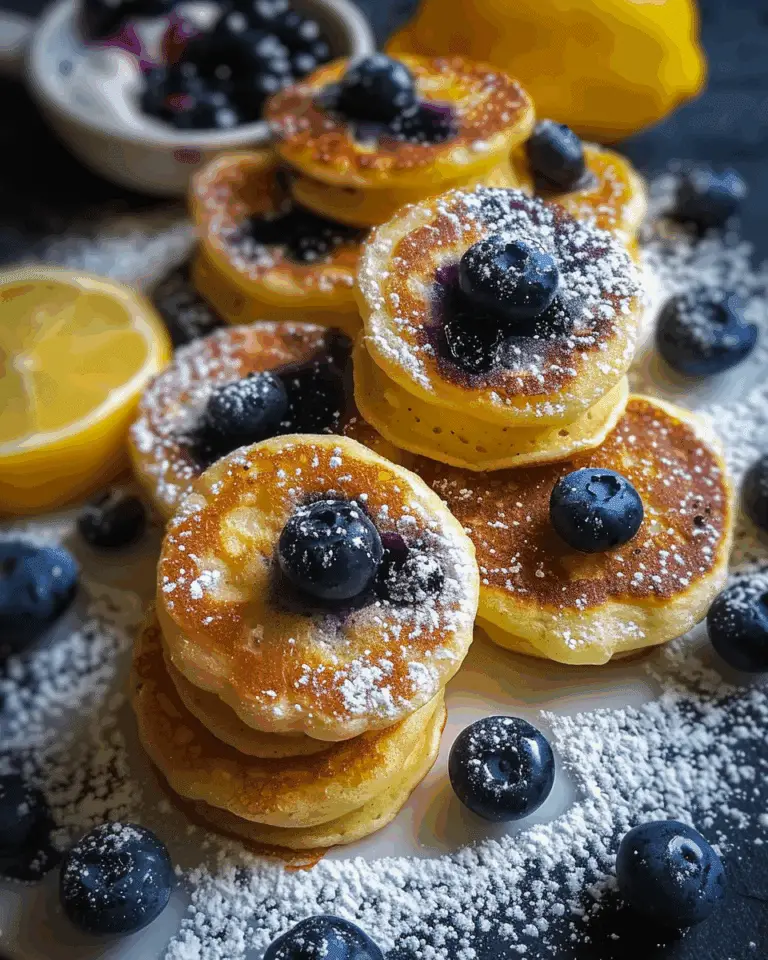 Blueberry Lemon Pancake Bites
