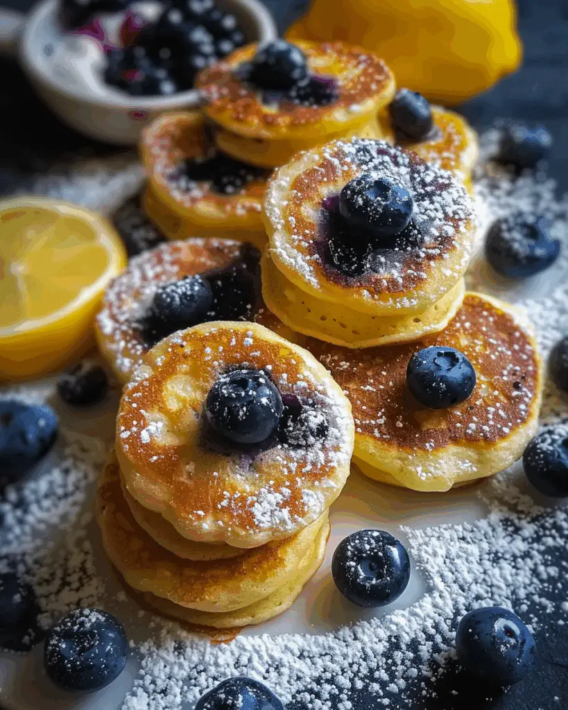 Blueberry Lemon Pancake Bites
