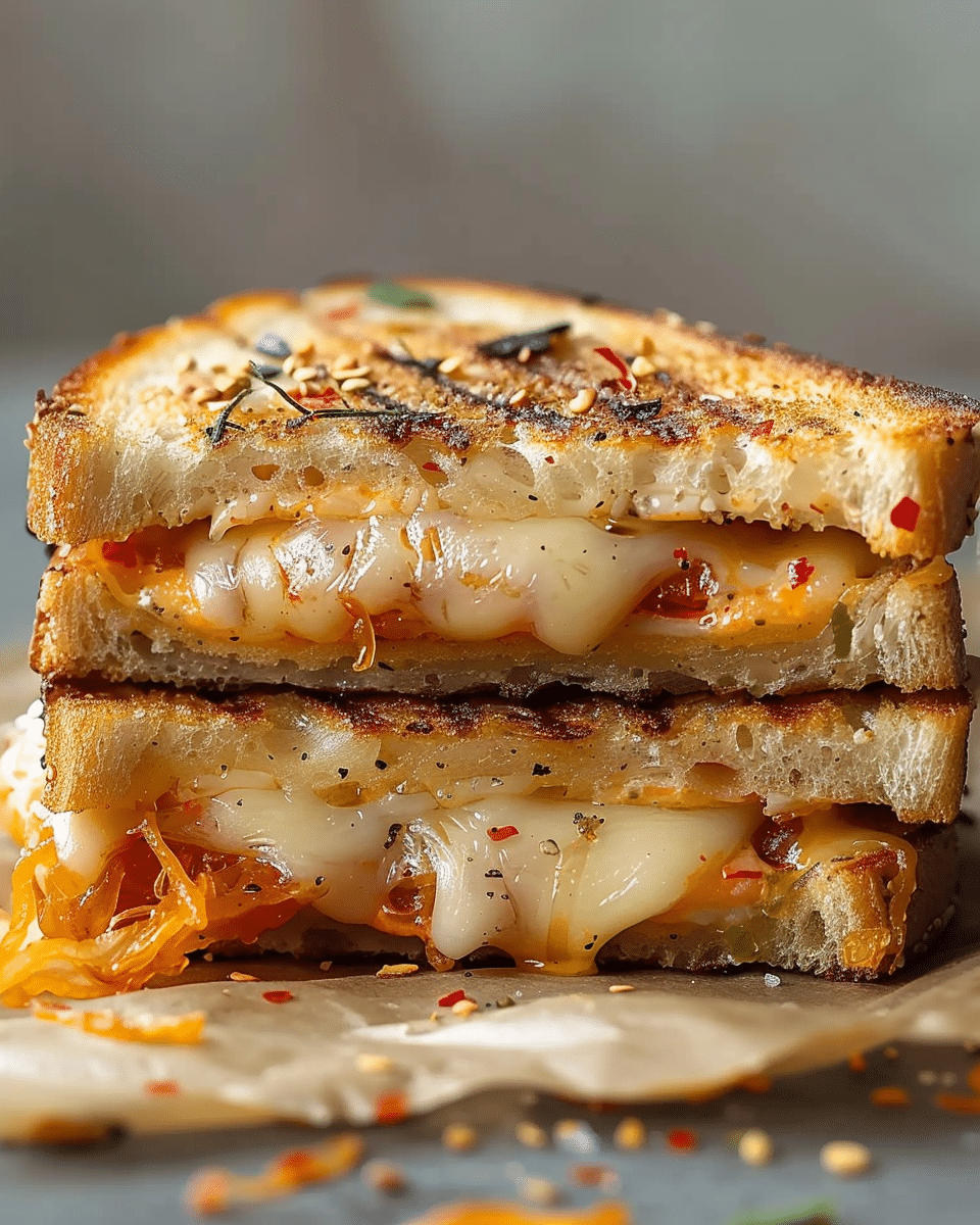 Kimchi Grilled Cheese Sandwich