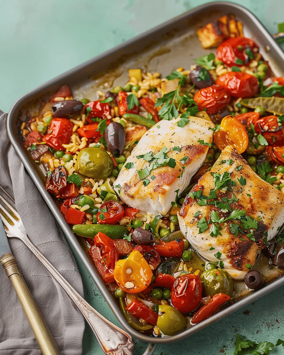 Need a Mediterranean Vacation? This Sheet-Pan Dinner Is the Next Best Thing