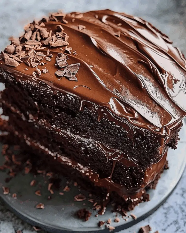 Moist Chocolate Cake with Chocolate Ganache Filling