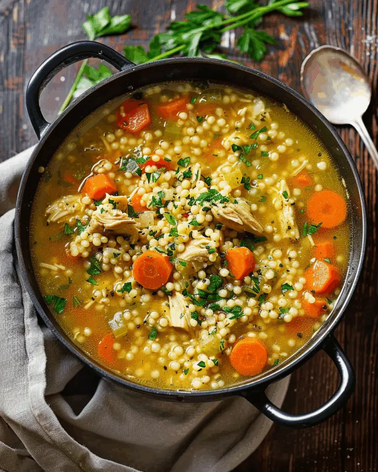 Cold-Fighting Couscous Chicken Soup