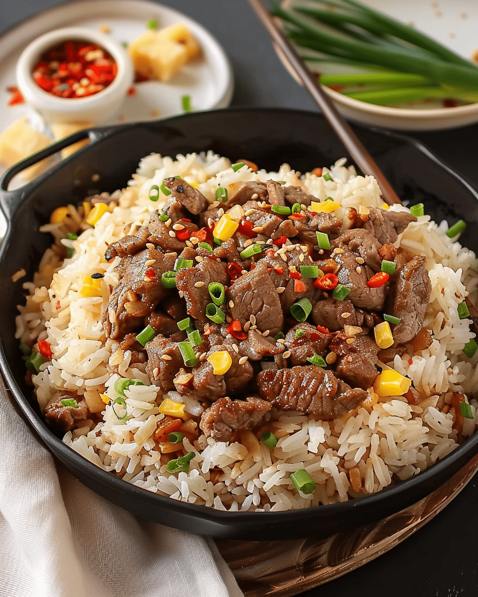 Beef Pepper Rice (Better than Pepper Lunch)