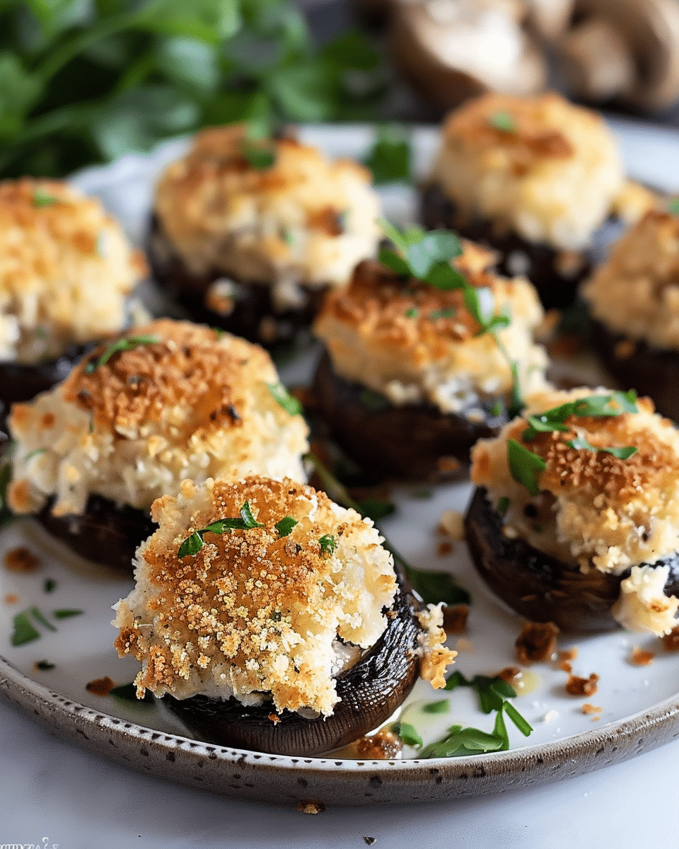 Boursin Stuffed Mushrooms