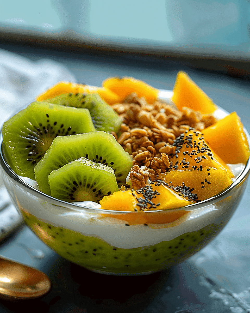 Kiwi Mango Yogurt Bowl