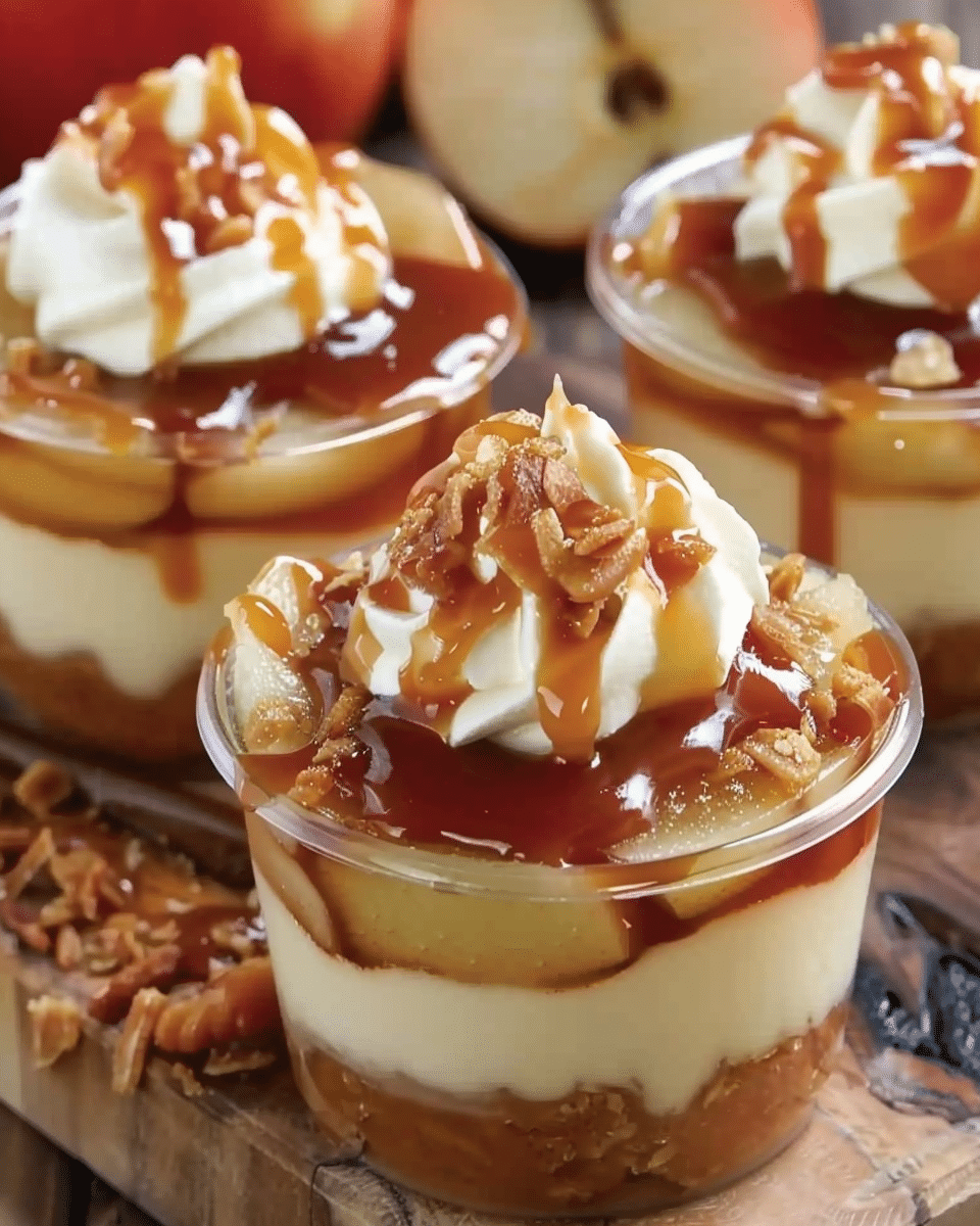 Caramel Apple Dessert Cups