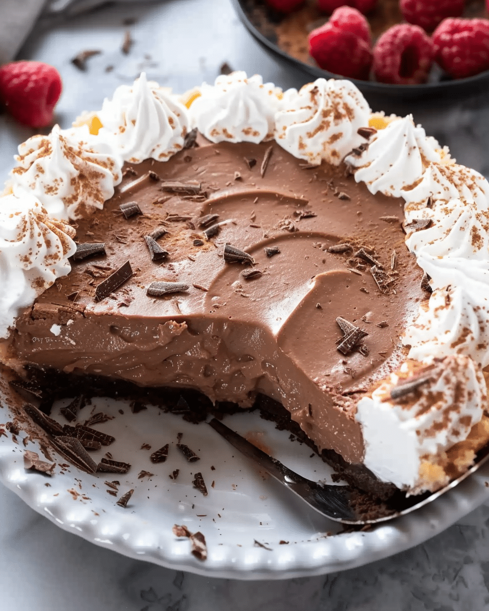 No-Bake Chocolate Pudding Pie