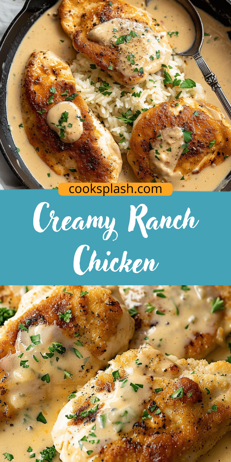 Creamy Ranch Chicken | Cook Splash