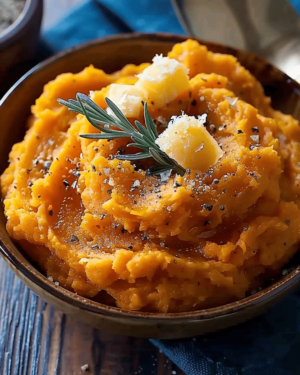 Honey Butter Mashed Sweet Potatoes