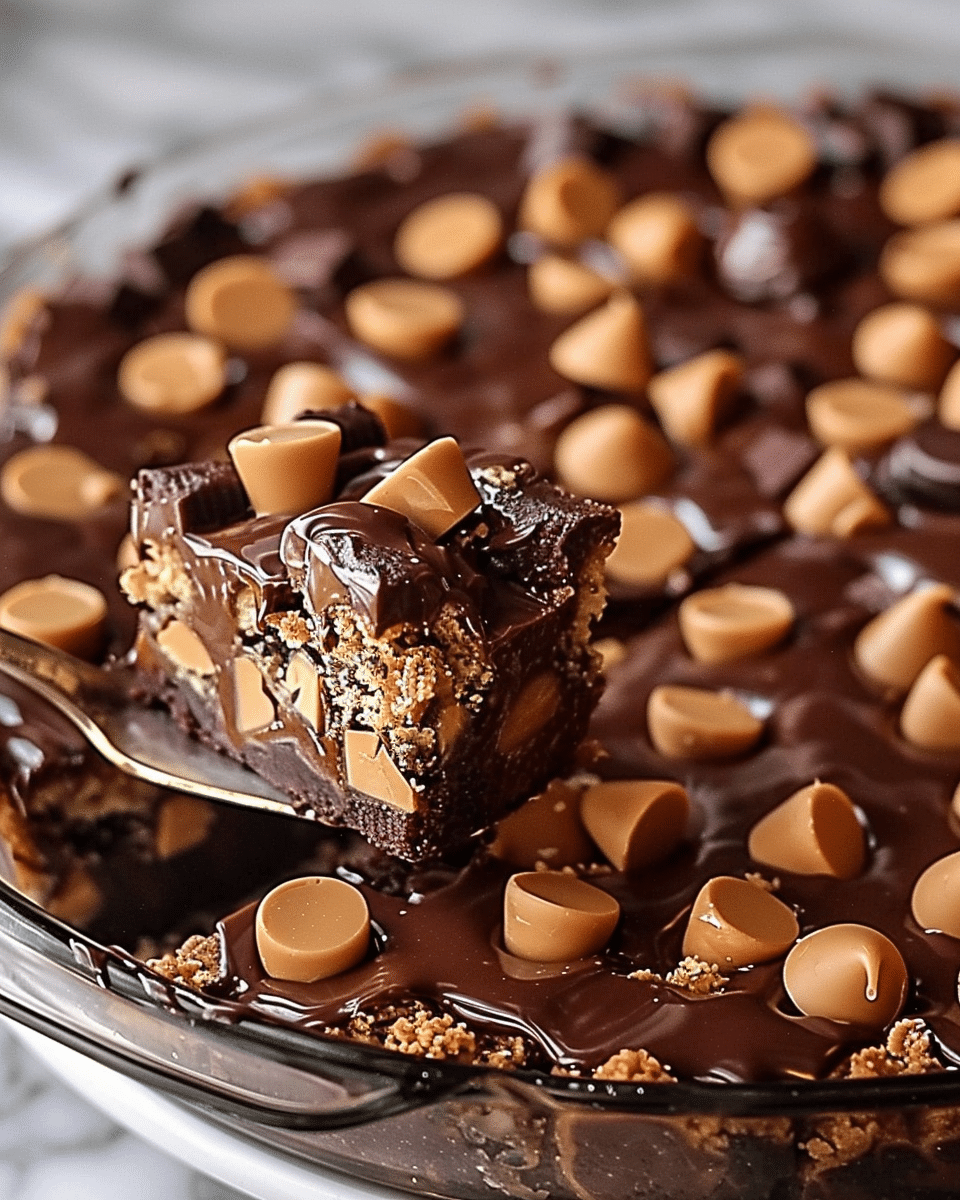 Peanut Butter Cup Nirvana Dump Cake