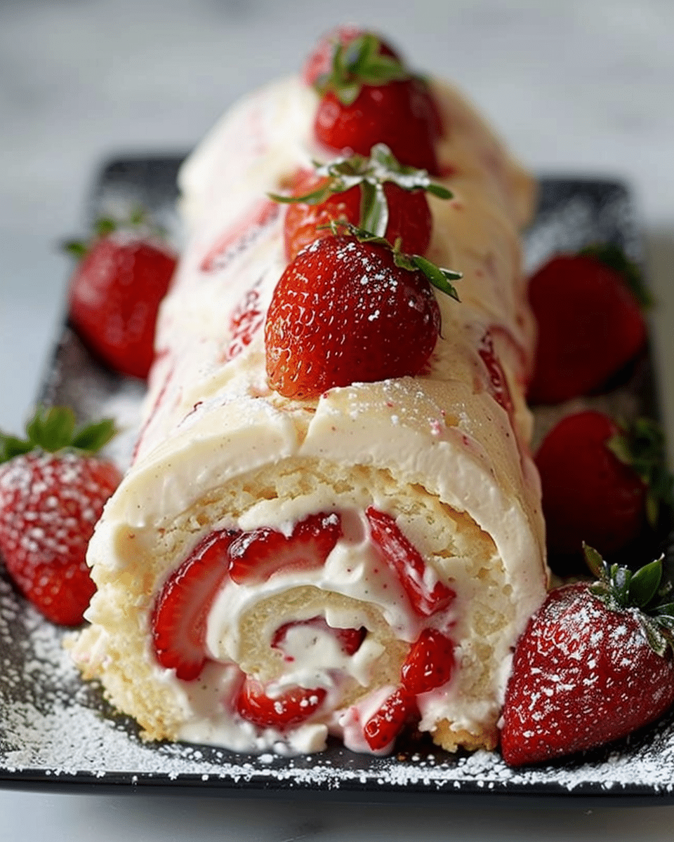 Strawberry Cheesecake Roll