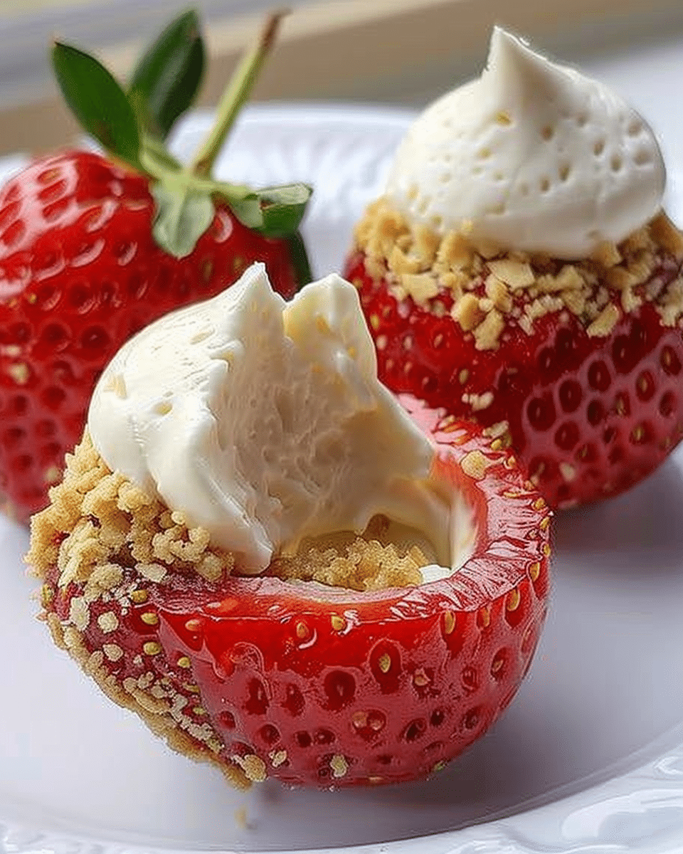Cheesecake Stuffed Strawberries