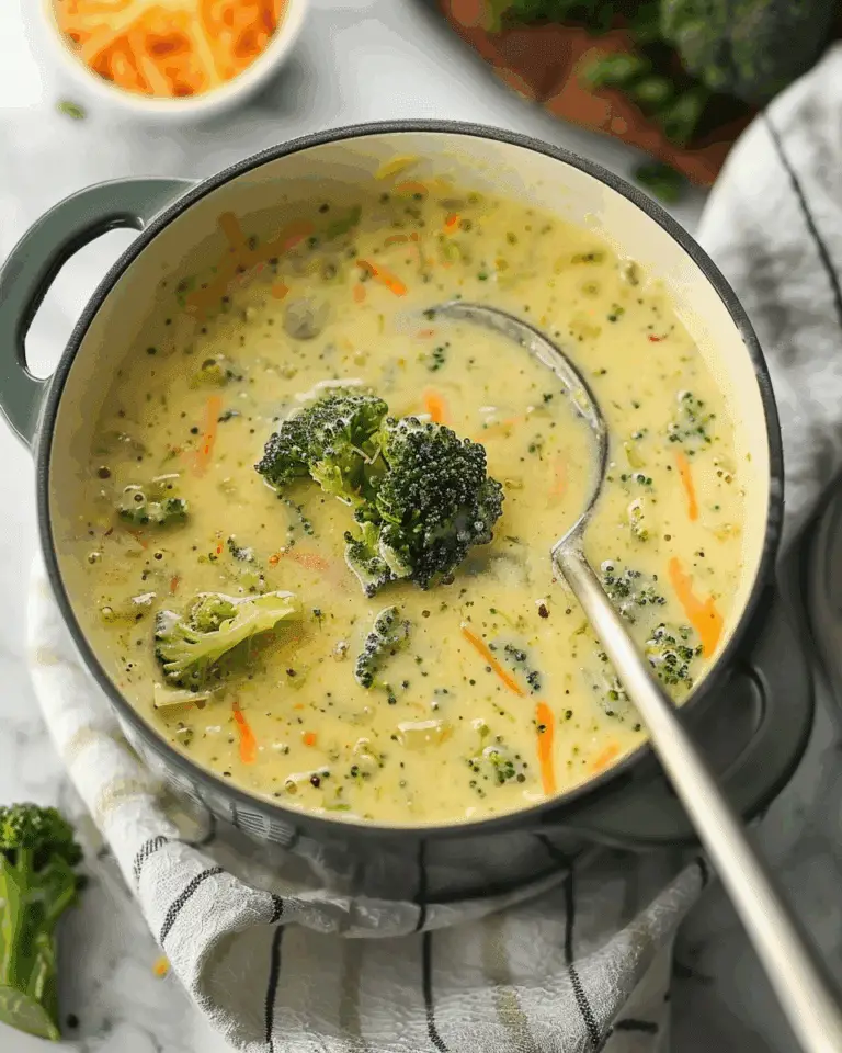 High Protein Broccoli Cheddar Soup