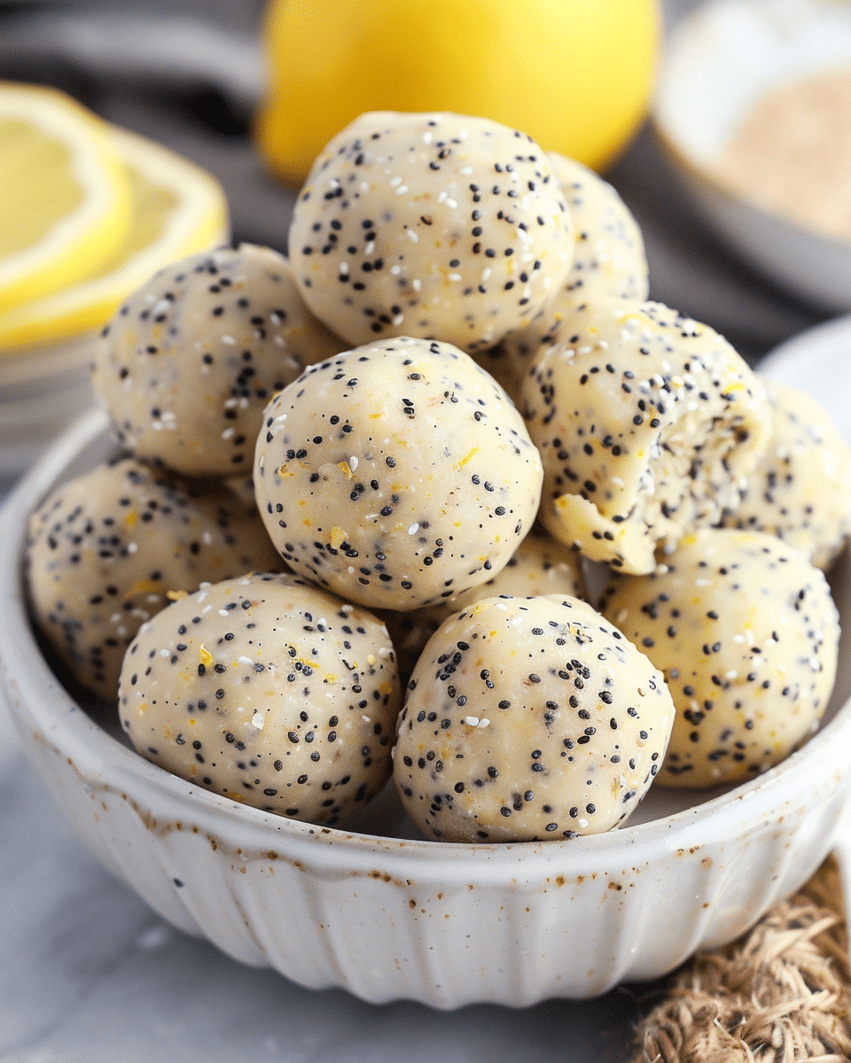Lemon Poppy Seed Energy Bites