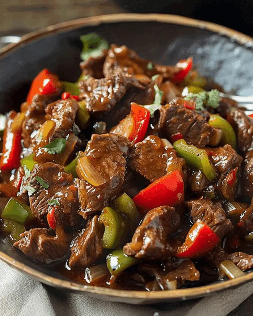 Slow Cooker Pepper Steak Recipe