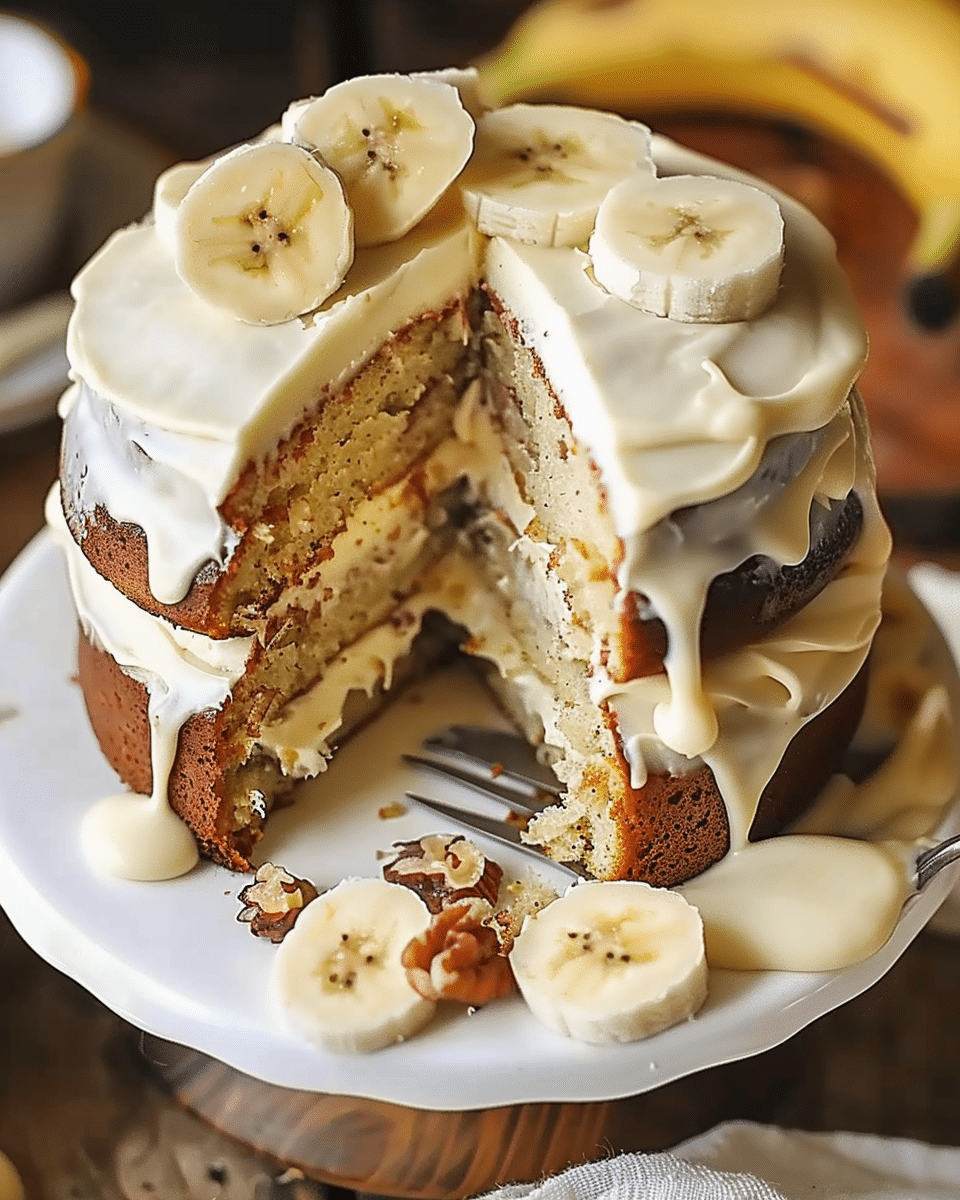 Banana Cake with Cream Cheese Frosting