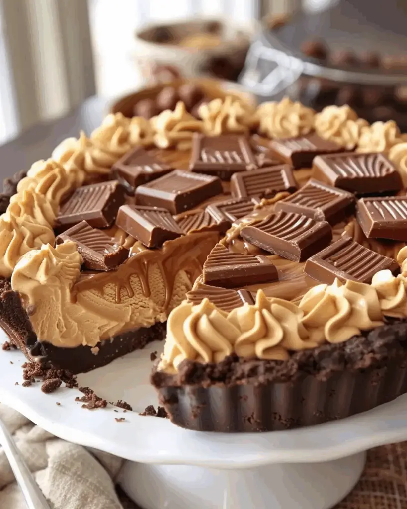 Giant Reese’s Peanut Butter Cup Pie