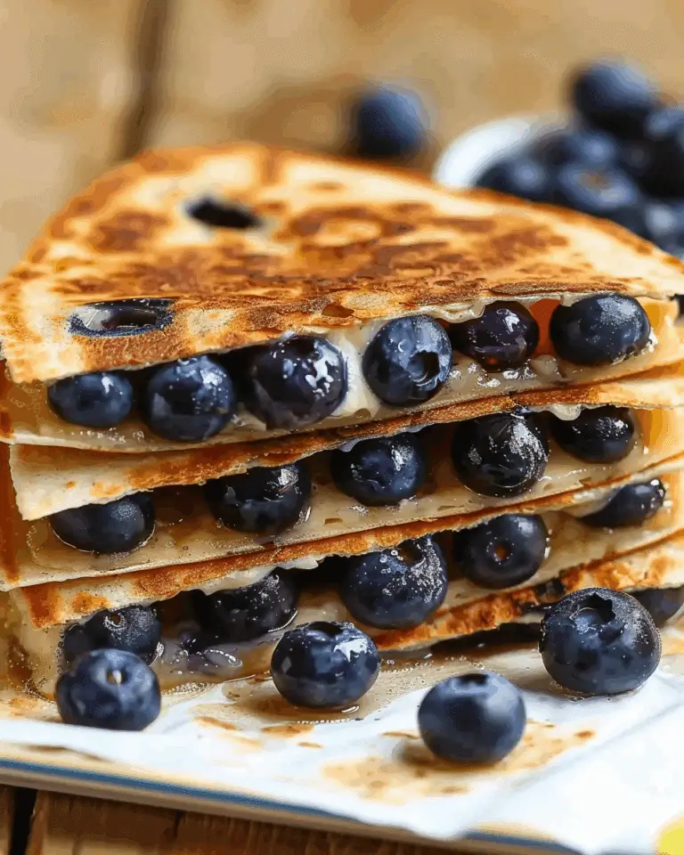 Blueberry Breakfast Quesadilla