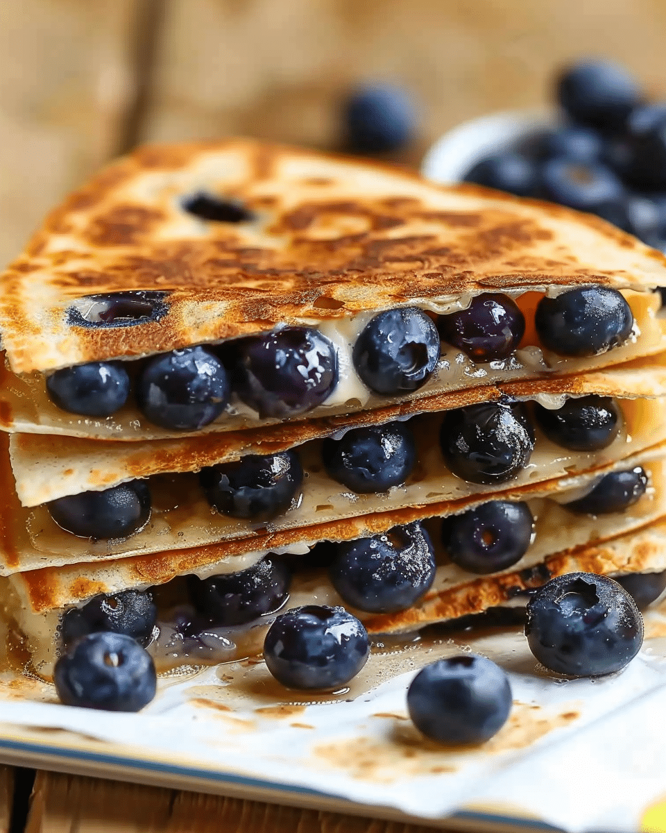 Blueberry Breakfast Quesadilla