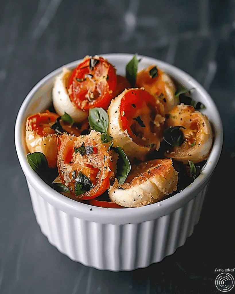 Roasted Tomato Caprese Salad
