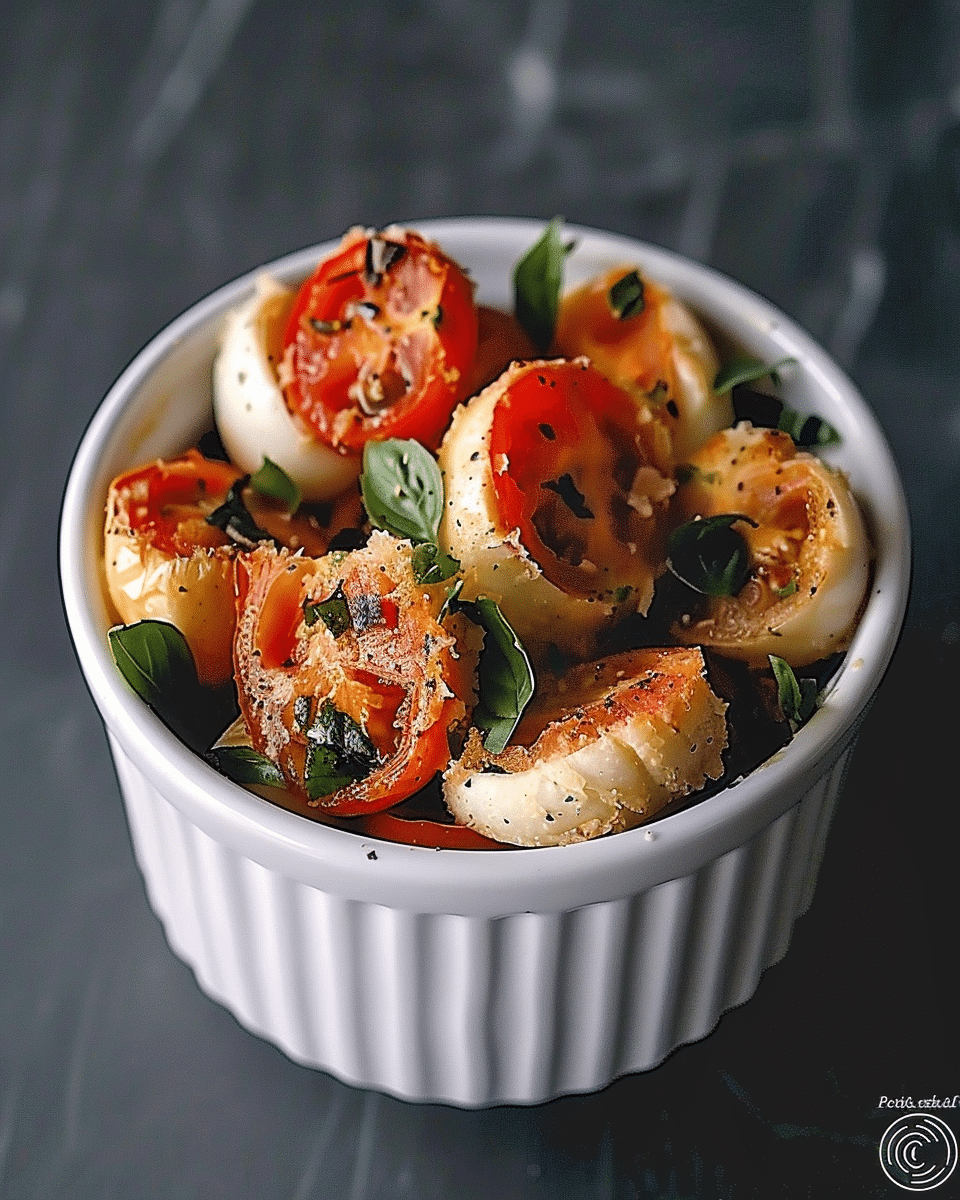 Roasted Tomato Caprese Salad