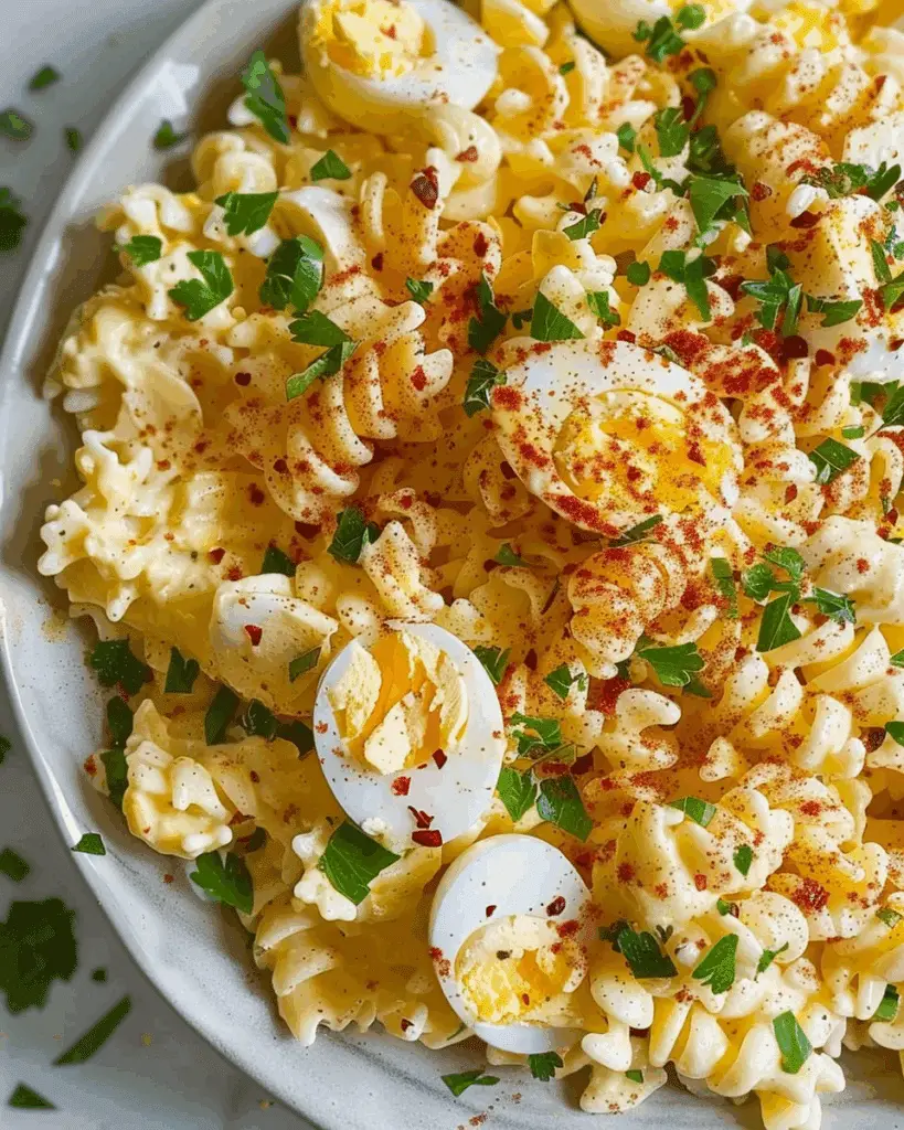 Deviled Egg Pasta Salad