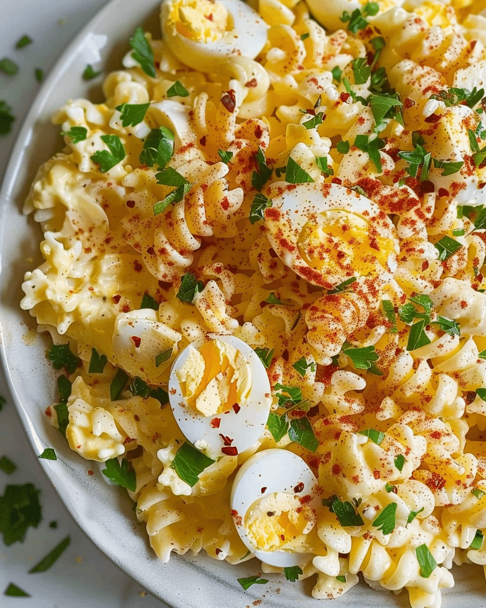 Deviled Egg Pasta Salad