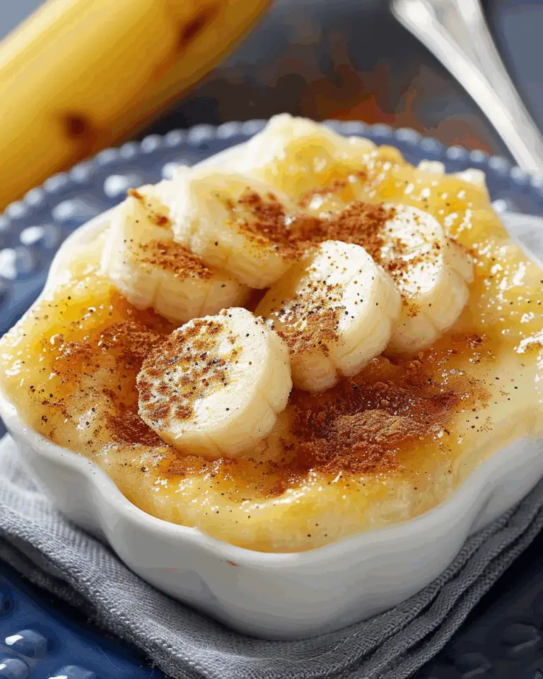 Easy Banana Microwave Dessert