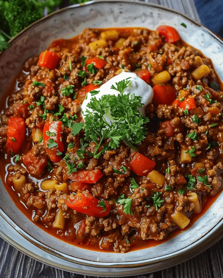Easy Ground Beef Hungarian Roulash