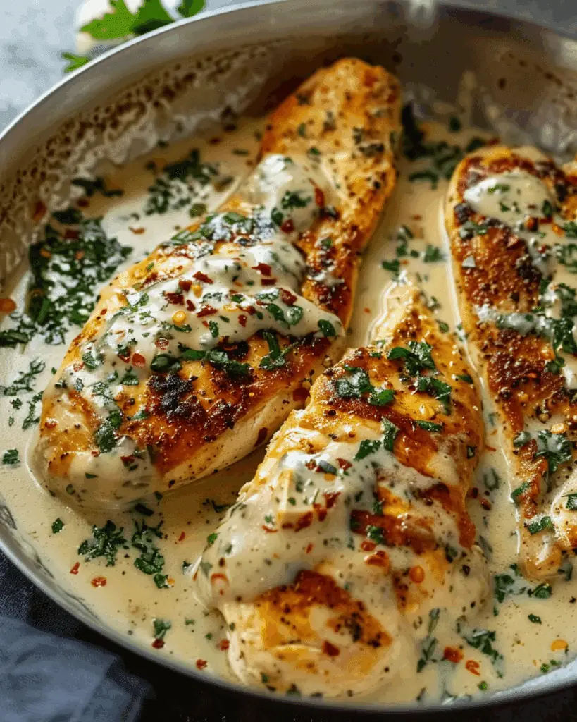 Chicken Fillet in Spicy, Creamy Garlic-Parmesan Sauce: A Comfort Classic I Crave Again