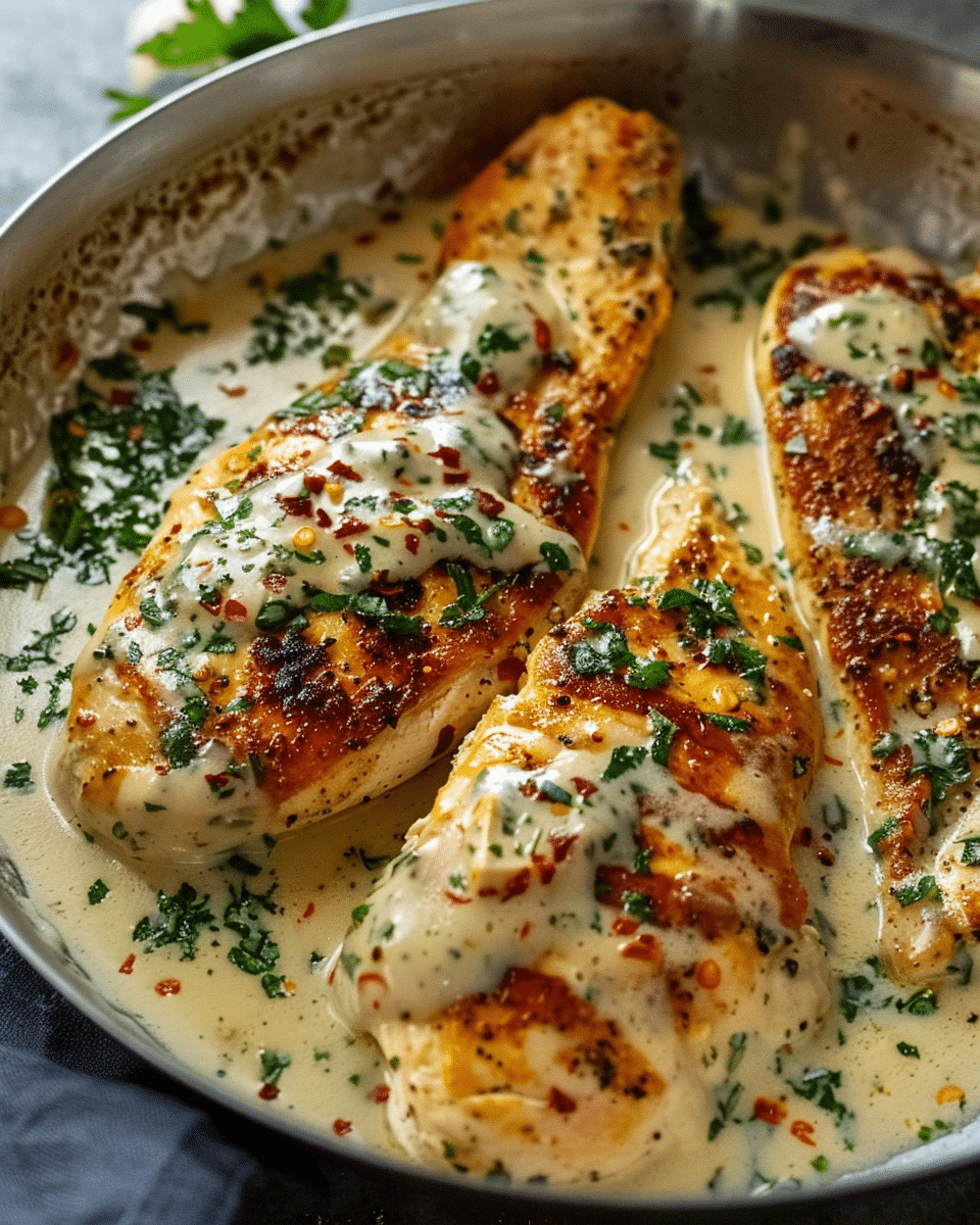 Chicken Fillet in Spicy, Creamy Garlic-Parmesan Sauce: A Comfort Classic I Crave Again