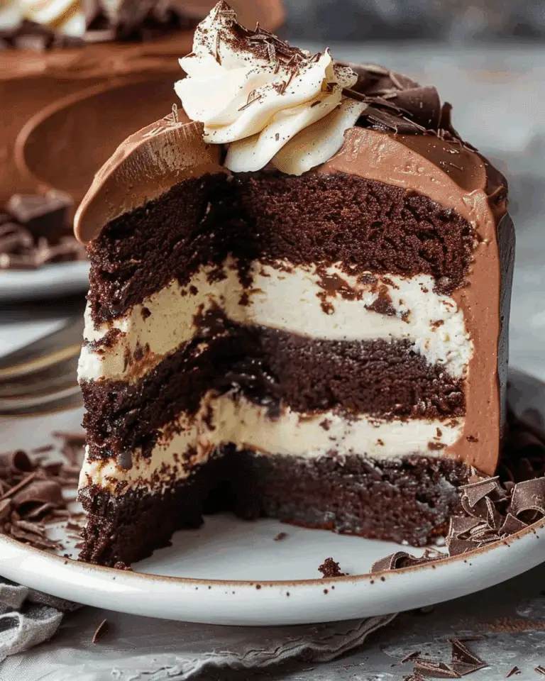 Chocolate Cheesecake Layer Cake
