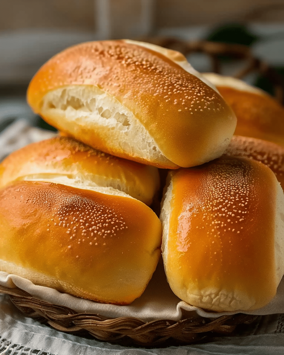 Homemade Fluffy Bread Rolls