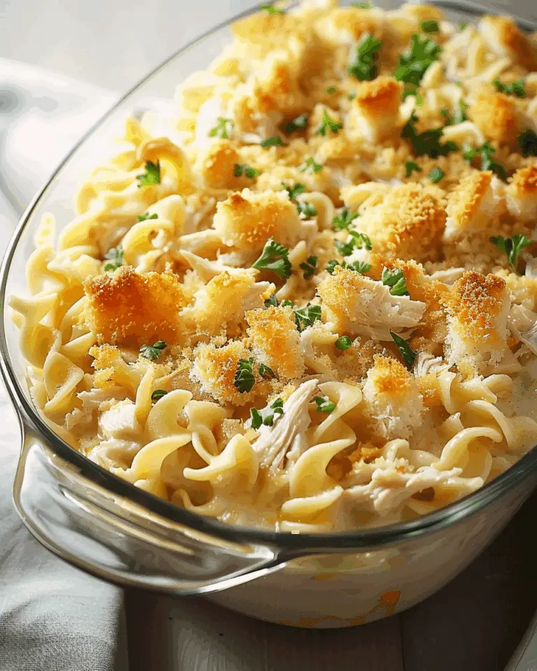 Super Easy Chicken Noodle Casserole Recipe