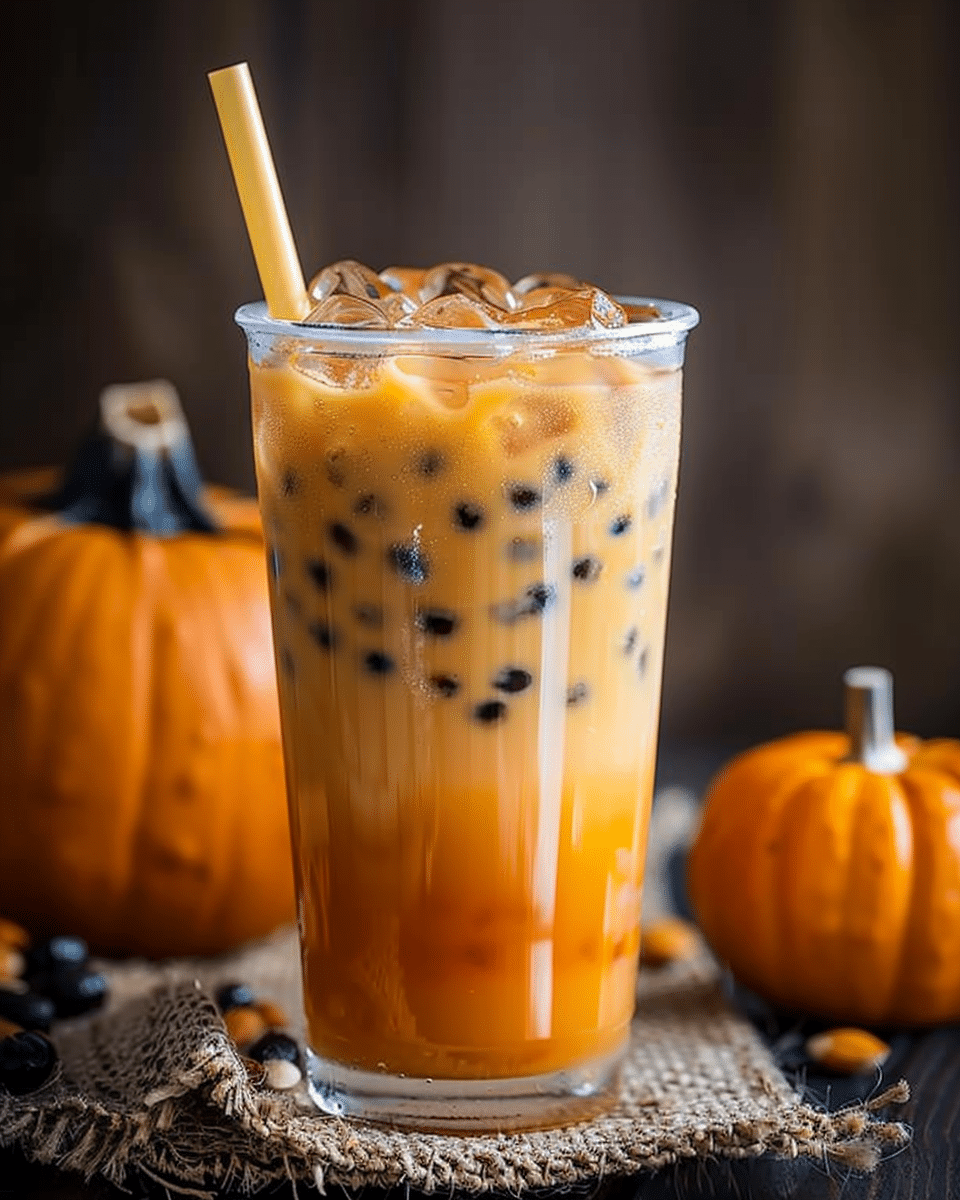 Pumpkin Bubble Tea