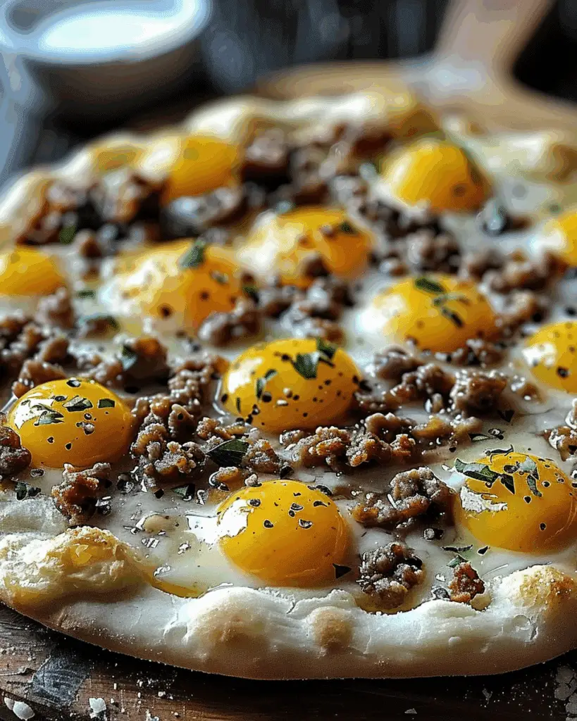 Biscuits and Gravy Breakfast Pizza for a Cozy Morning Delight
